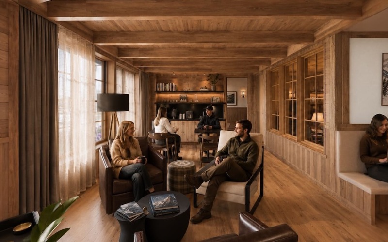 people sitting in a room