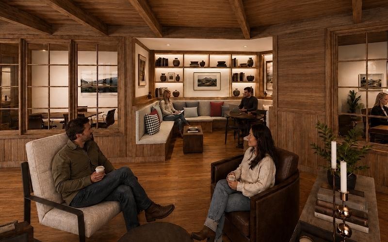people sitting in a room